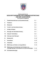 Geschäftsordnung Gemeindevertretung - Angelburg