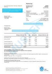 Musterrechnung - UPC Business