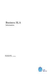 Produktbeschreibung SLA - UPC Business