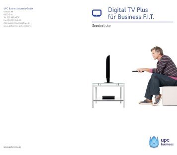 UPC Digital TV Plus Senderliste - UPC Business