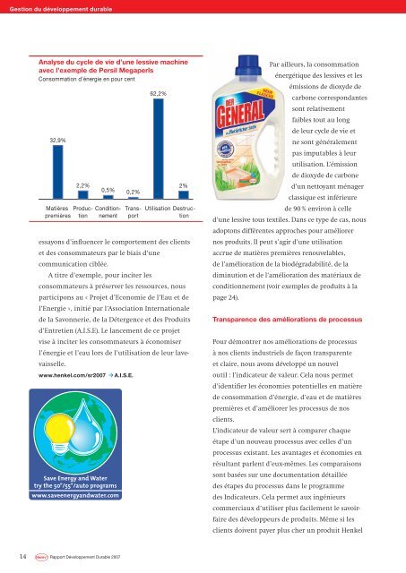 Rapport Développement Durable 2007 Notre engagement - Henkel