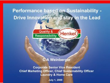 Sustainability - Henkel