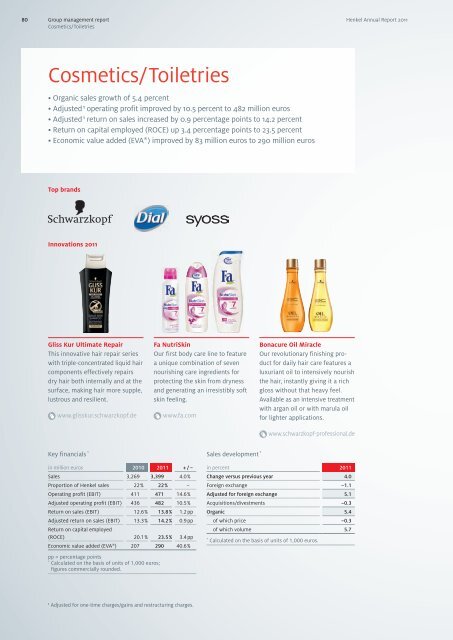 Henkel Annual Report 2011 - Henkel AG & Co. KGaA Annual Report ...