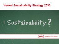 Henkel Sustainability Strategy 2030