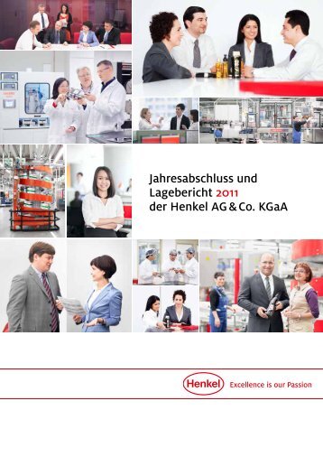 Jahresabschluss und Lagebericht 2011 der Henkel AG & Co. KGaA