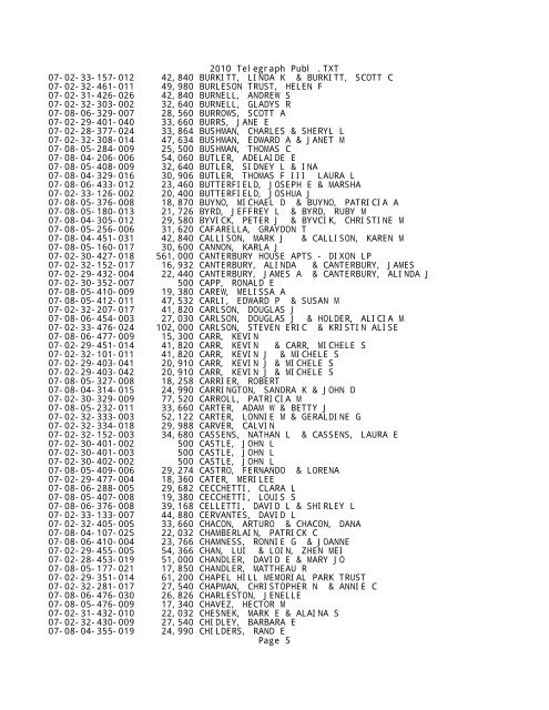 2010 Telegraph Publ .TXT - Notepad - Lee County, Illinois