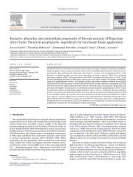 Bioactive phenolics and antioxidant propensity of flavedo extracts of ...