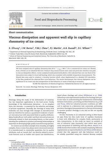 Viscous dissipation and apparent wall slip in capillary rheometry of ...