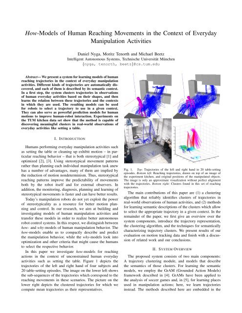 How-Models of Human Reaching Movements in the - Intelligent ...