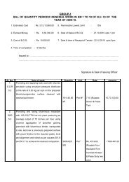 BILL OF QUANTITY FOR THE O/R WORK IN KM 21 TO 50 of NH-33 ...