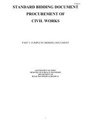 standard bidding document procurement of civil works - Information ...