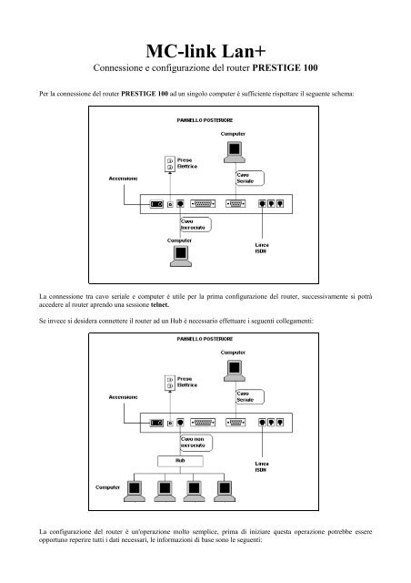 Configurazione del router OFFICE CONNECT REMOTE ... - MC-link