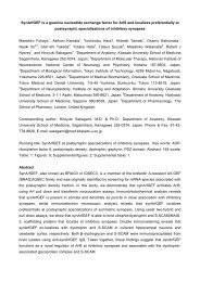 SynArfGEF is a guanine nucleotide exchange ... - Pharmacy Eprints