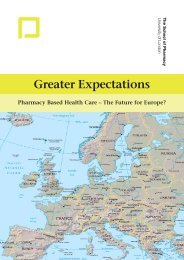 Greater Expectations. Pharmacy based health care - UCL Discovery