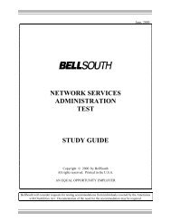 NETWORK SERVICES ADMINISTRATION TEST STUDY GUIDE