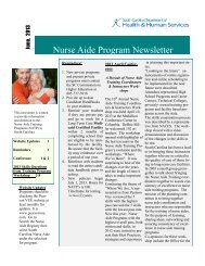 Nurse Aide Program Newsletter - Pearson VUE
