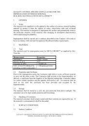 quality control specification clauses for the impregnation ... - Dry Treat