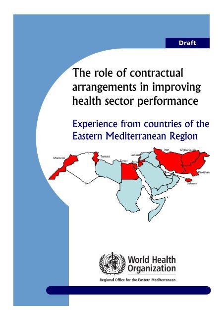 The role of contractual arrangements in improving health sector ...