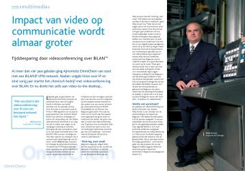 Impact van video op communicatie wordt almaar groter - Belgacom
