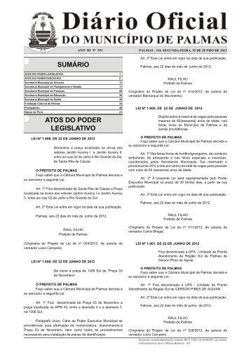 Diario_Municipio_N_551_25_06 -.indd - Diário Oficial de Palmas