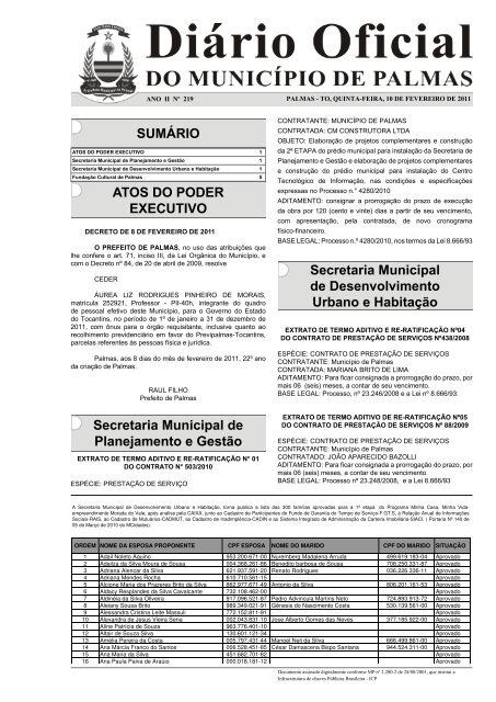 (Di\341rio Munic\355pio N\272 219- 10-02.indd) - Diário Oficial de ...