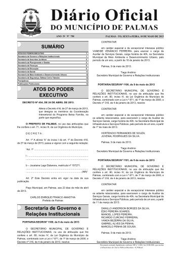 Diario_Municipio_N_758_10_05 -.indd - Diário Oficial de Palmas