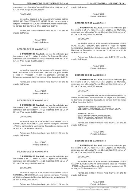 Diario_Municipio_N_526_18_05 - 2.indd - Diário Oficial de Palmas