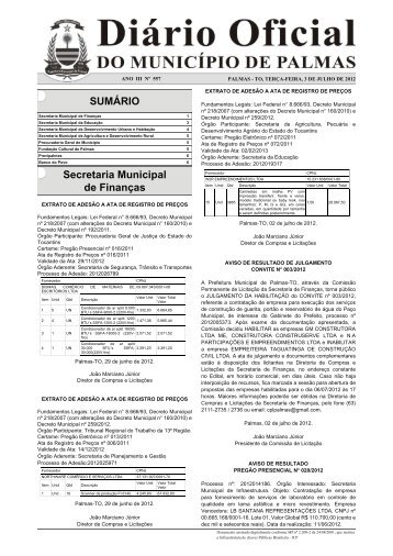 Diario_Municipio_N_557_03_07 -.indd - Diário Oficial de Palmas