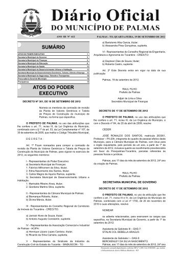 Diario_Municipio_N_612_19_09 -.indd - Diário Oficial de Palmas