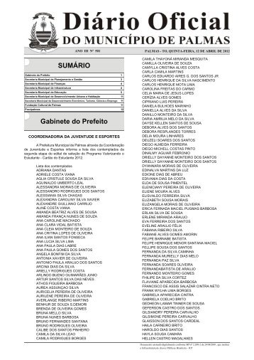 Diario_Municipio_N_501_12_04 -.indd - Diário Oficial de Palmas