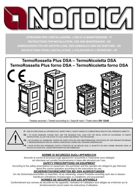 TermoRossella Plus DSA – TermoNicoletta DSA TermoRossella ...