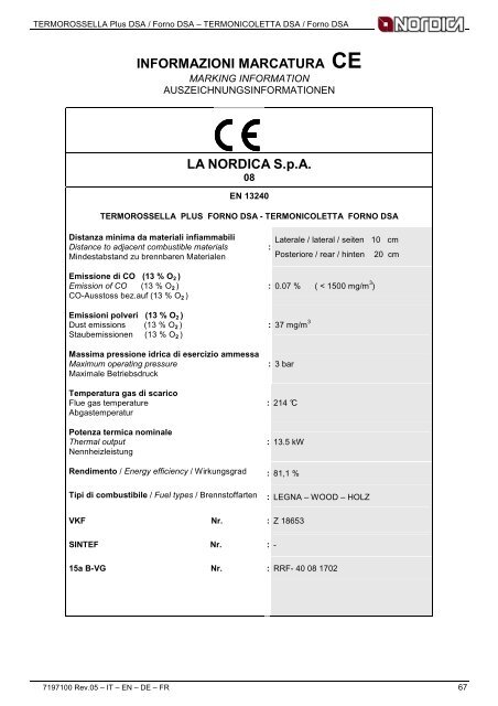 TermoRossella Plus DSA – TermoNicoletta DSA TermoRossella ...