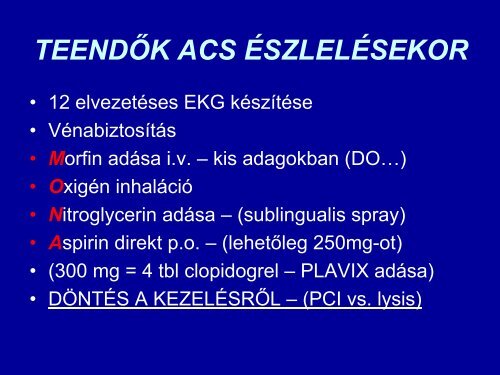 Acut coronaria syndroma (ACS)