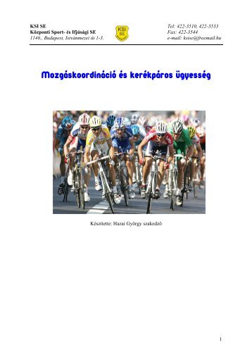 Mozgáskoordináció jelentősége a kerékpársportban
