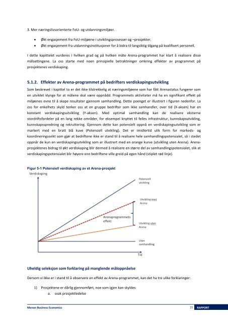 evaluering - Arena-programmet