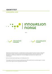 Bruk av horisontal logo - Innovasjon Norge