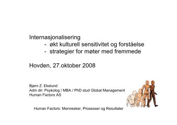 Bjørn Z. Ekelund, direktør i Human Factors AS