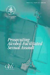 Prosecuting Alcohol-Facilitated Sexual Assault - National District ...