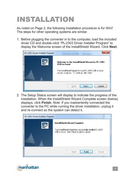 USB TO SERIAL CONVERTER USER MANUAL