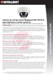 Cámara de red tipo domo Megapíxel IDC-7671R 2, para exteriores y ...