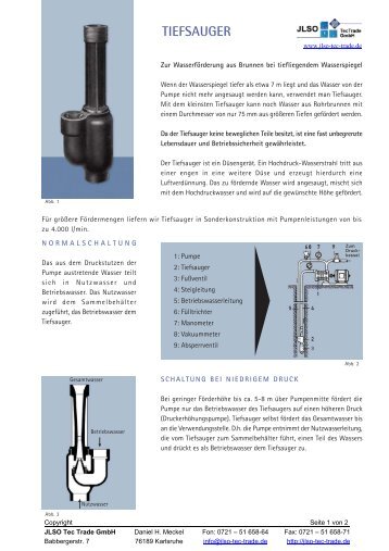 TIEFSAUGER - JLSO Tec Trade GmbH