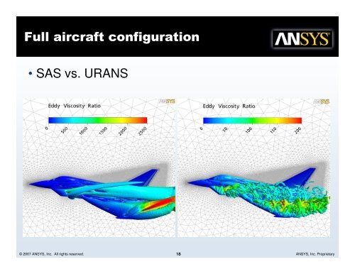 Development and Application of SST-SAS Turbulence Model in the ...