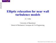 Elliptic relaxation for near wall turbulence models