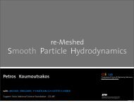 Re-meshed Smooth Particle Hydrodynamics.