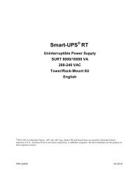 User manual APC Smart-UPS 5000VA (English - 27 pages)