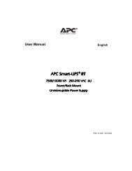 APC Smart APC Smart-UPS® RT - APC Media