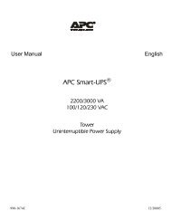 User manual APC Smart-UPS 5000VA (English - 27 pages)