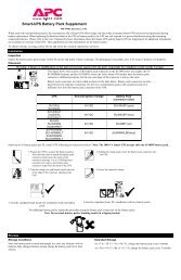 Smart-UPS Battery Pack Supplement - APC Media