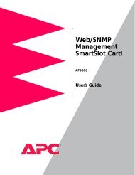 Web/SNMP Management Card