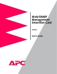 Web/SNMP Management Card